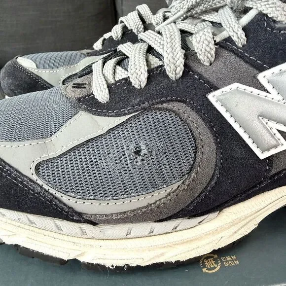 New Balance 2002R Eclipse Raincloud Blue Navy Suede Casual Men's Size 10.5